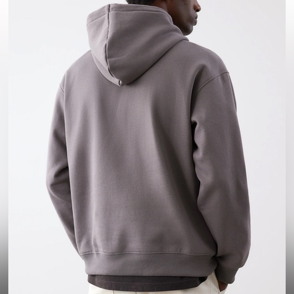 H&M Men’s Loose Fit Hoodie in Taupe (Size S) - Picture 2 of 3